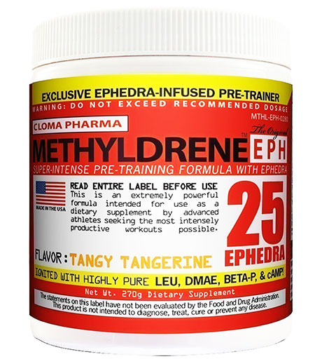 Methyldrene EPH By Cloma Pharma, Tangy Tangerine 270 Grams