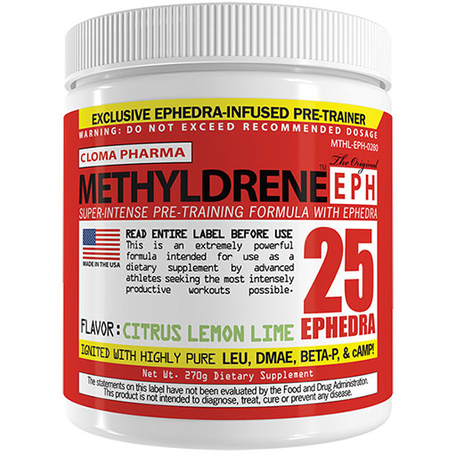 Methyldrene EPH By Cloma Pharma, Lemon Lime 270 Grams