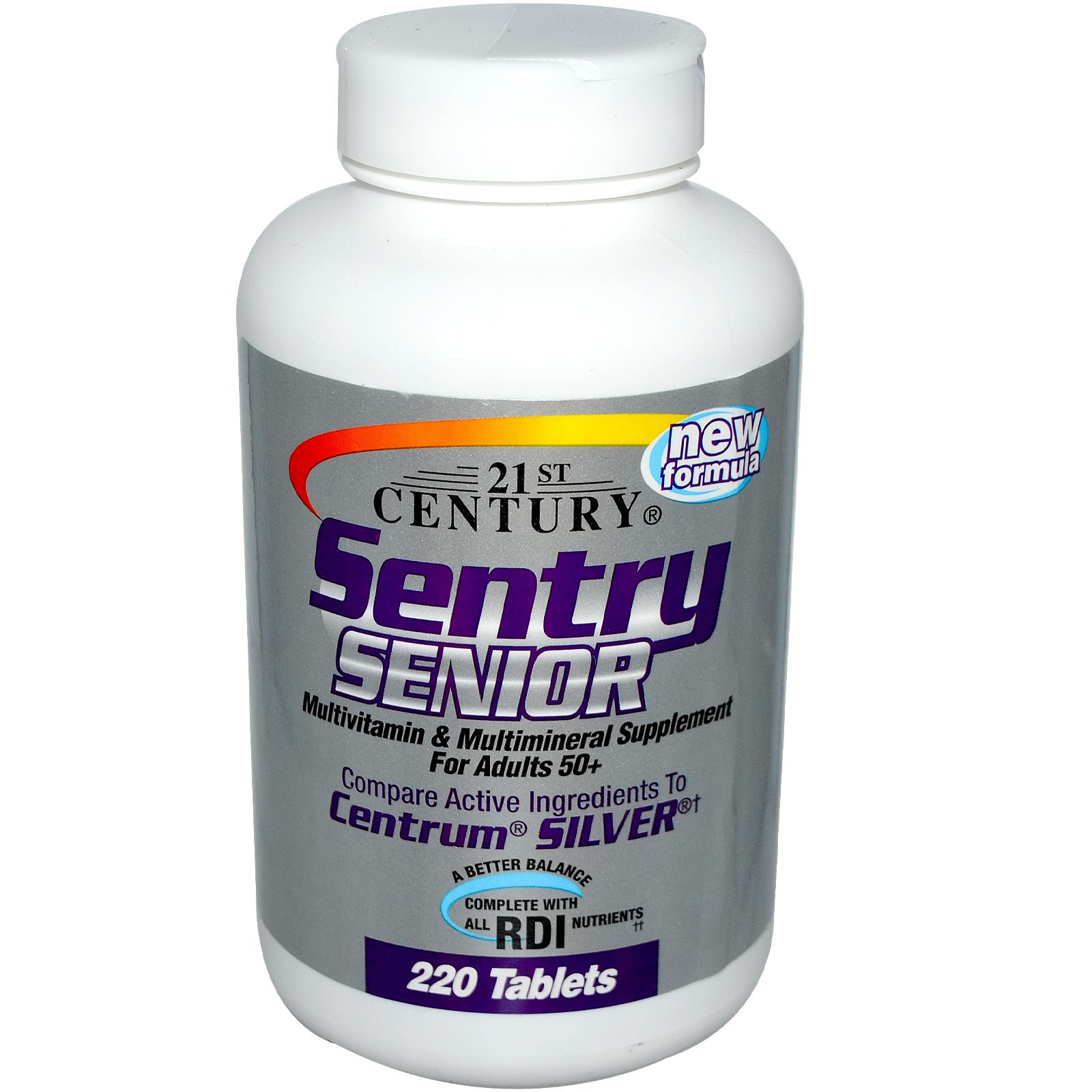 21st Century Sentry Senior 220 Tabs