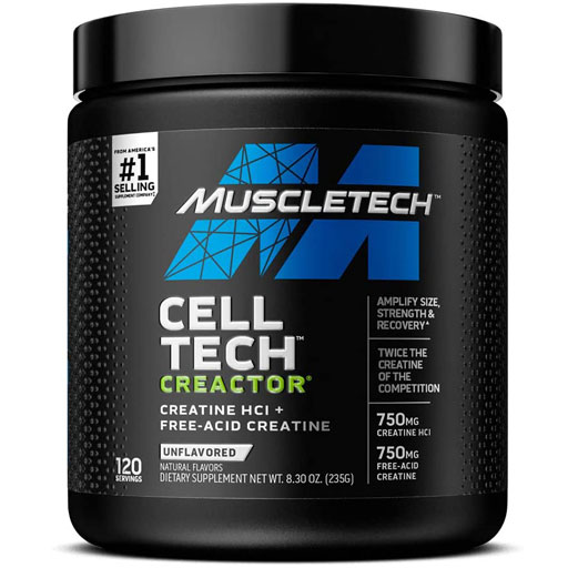 Cell-tech Creactor Creatine - MuscleTech - Unflavored - 120 Servings