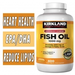 Kirkland Fish Oil, 1000 mg 400 Softgels