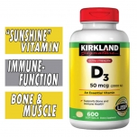 Kirkland Vitamin D3, 2000 IU, 600 Softgels