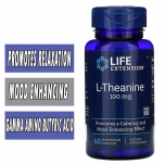 Life Extension L-Theanine - 100 mg - 60 Veg Capsules