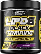 Lipo 6 Black Training Pre Workout By Nutrex, Wild Grape, 30 Servings