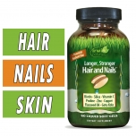 Irwin Naturals Longer, Stronger Hair and Nails - 60 Liquid Softgels Bottle Image