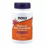 NOW Beta Carotene - Natural - 25,000 IU - 90 Softgels