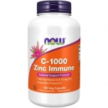 NOW C-1000 Zinc Immune - 180 Veg Capsules
