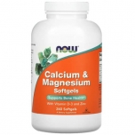 NOW Calcium and Magnesium - 240 Softgels bottle image