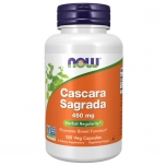 NOW Cascara Sagrada - 450 mg - 100 Veg Capsules Bottle Image