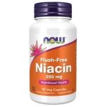NOW Flush-Free Niacin - 250 mg - 90 Vcaps