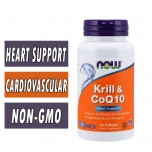 NOW Krill and CoQ10 - 60 Softgels