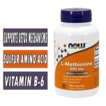 NOW L-Methionine 500 mg - 100 Caps