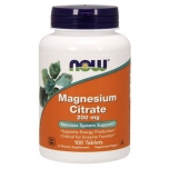 NOW Magnesium Citrate 200 mg - 100 Tabs