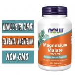 NOW Magnesium Malate 1000 mg Vegetarian - 180 Tabs