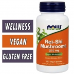 NOW Reishi Mushrooms - 270 mg - 100 Veg Caps