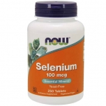 NOW Selenium 100 mcg Yeast Free Vegetarian - 250 Tabs