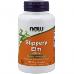 NOW Slippery Elm - 400 mg - 100 Veg Caps Bottle Image