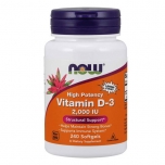 NOW Vitamin D3 - 2000 IU - 240 Softgels