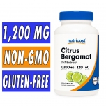 Nutricost Citrus Bergamot - 1200 mg - 120 Capsules Bottle Image
