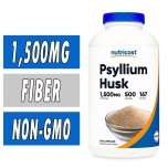 Nutricost Psyllium Husk - 1500 mg - 500 Capsules Bottle Image