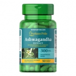 Puritan's Pride Ashwagandha Extract - 300 mg - 50 Capsules
