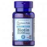 Puritan's Pride Biotin - 10,000 mcg - 100 Softgels 