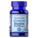 Puritan's Pride Biotin - 10,000 mcg - 50 Softgels 