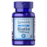 Puritan's Pride Biotin - 7500 mcg - 50 Tablets