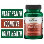 Swanson Pure Krill Oil - 500 mg - 60 Softgels Bottle Image