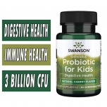 Swanson Probiotic for Kids Chewable - 3 Billion CFU - 60 Cherry Count