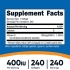 Nutricost Vitamin E Ingredients Image