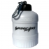 SDS Protein Powder Funnel with Pill Container Bottle - White Back of Bottle Image