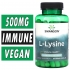 Swanson L-Lysine - Pharmaceutical Grade - 500 mg - 90 Veg Capsules Bottle Image