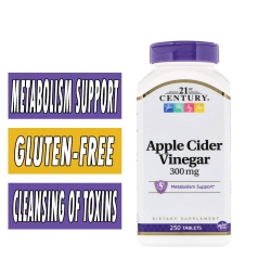 21st Century Apple Cider Vinegar, 300 mg, 250 Tabs