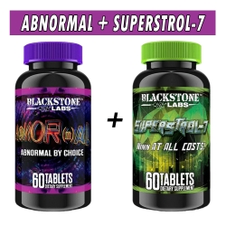 Abnormal + Superstrol 7 Bundle - Blackstone Labs - 4 Week Cycle Bottle Image