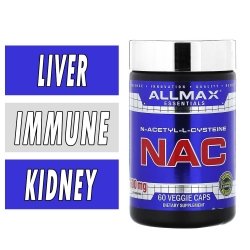 Allmax NAC - 600 mg - 60 Veg Caps Bottle Image