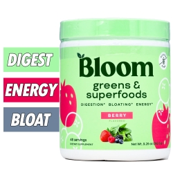 Bloom Greens and Superfoods Powder - Berry - 48 Servings Bottle Image