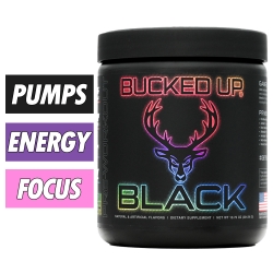Bucked Up Black Pre-Workout - DAS Labs Front Image