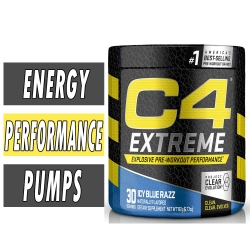 C4 Extreme Energy By Cellucor, Icy Blue Razz, 30 Servings