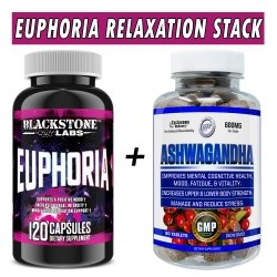 Euphoria Relaxation Stack w/ Ashwagandha Bottle Image