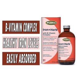 Flora Iron + Herb with B-Vitamin Complex - 7.7 fl oz Bottle Image