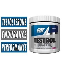 Testrol Elite By GAT Sport, Raging Razz, 30 Servings bottle image