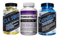 Hi-Tech Pharmaceuticals Hydroxy-Elite + CLA + Carnislim Weight Loss Stack