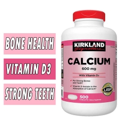 Kirkland Calcium with D3, 600 mg, 500 Tabs