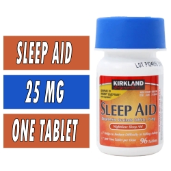 Kirkland Sleep Aid - 96 Tablets Bottle Image