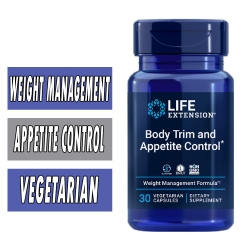 Life Extension Body Trim and Appetite Control - 30 Veg Caps Bottle Image