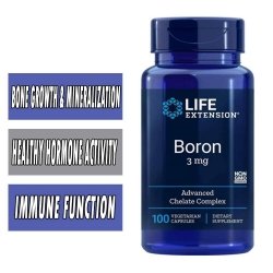 Life Extension Boron - 3 mg - 100 Veg Caps - Bone Health