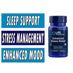 Life Extension Enhanced Stress Relief - 30 Veg Caps bottle image