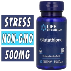 Life Extension Glutathione - 500 mg - 60 Veg Capsules Bottle Image