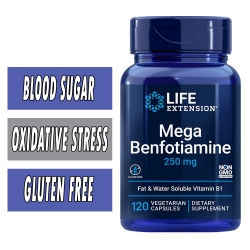 Life Extension Mega Benfotiamine - 250 mg - 120 Veg Caps Image